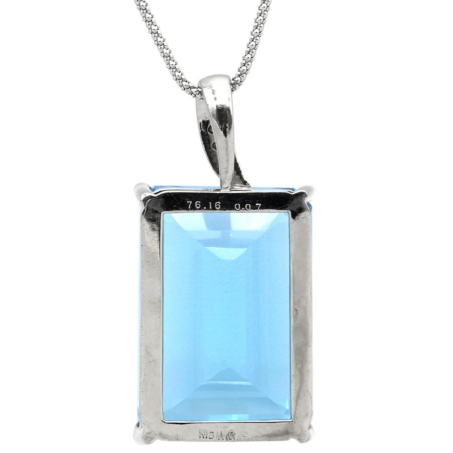 【 K18WG / ネックレストップ】ダイヤ0.05t ブルートパーズ K18WG / ネックレストップ】ダイヤ0.05t ブルートパーズ 楽天市場