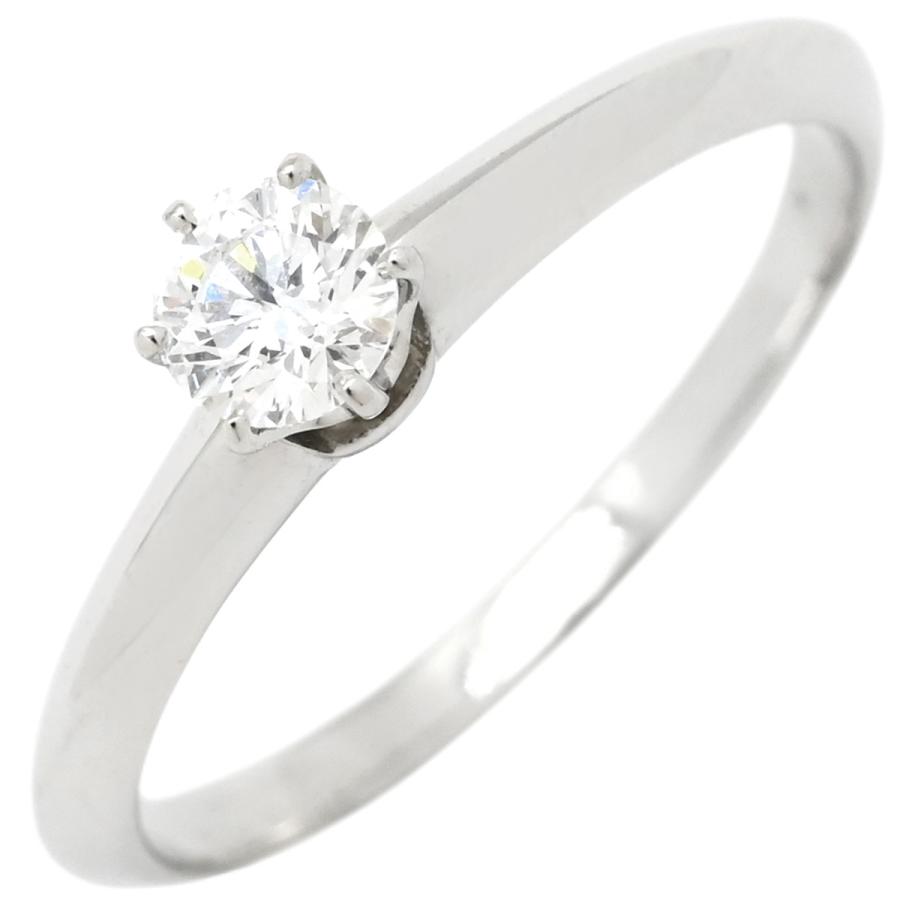 【ほぼ未使用】Tiffany & Co. プラチナ ソリティアリング TIFFANY&Co.（ティファニー） リング 指輪 ソリティア ダイヤリング Pt