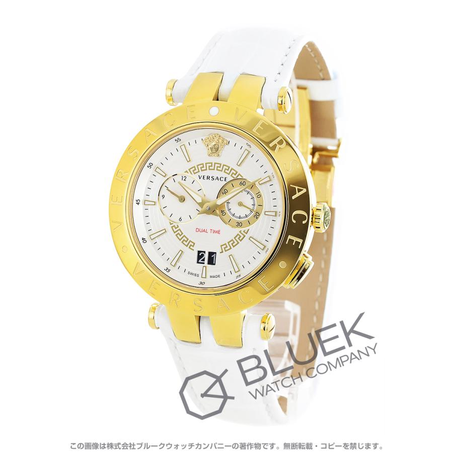 VERSACE 【新品】ヴェルサーチ V-レース デュアルタイム メンズ