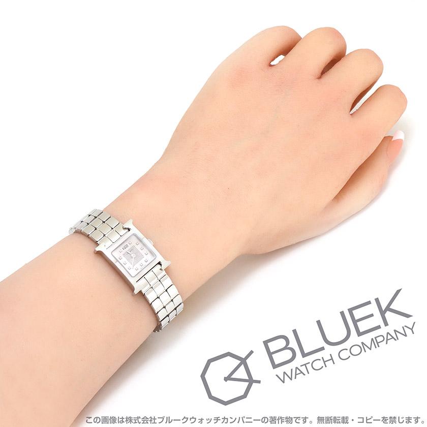 HERMESエルメスレディースウォッチHウォッチダイヤ付き新品未使用金属ベルト H Watch 【新品】エルメス Hウォッチ ミニ ダイヤ レディース