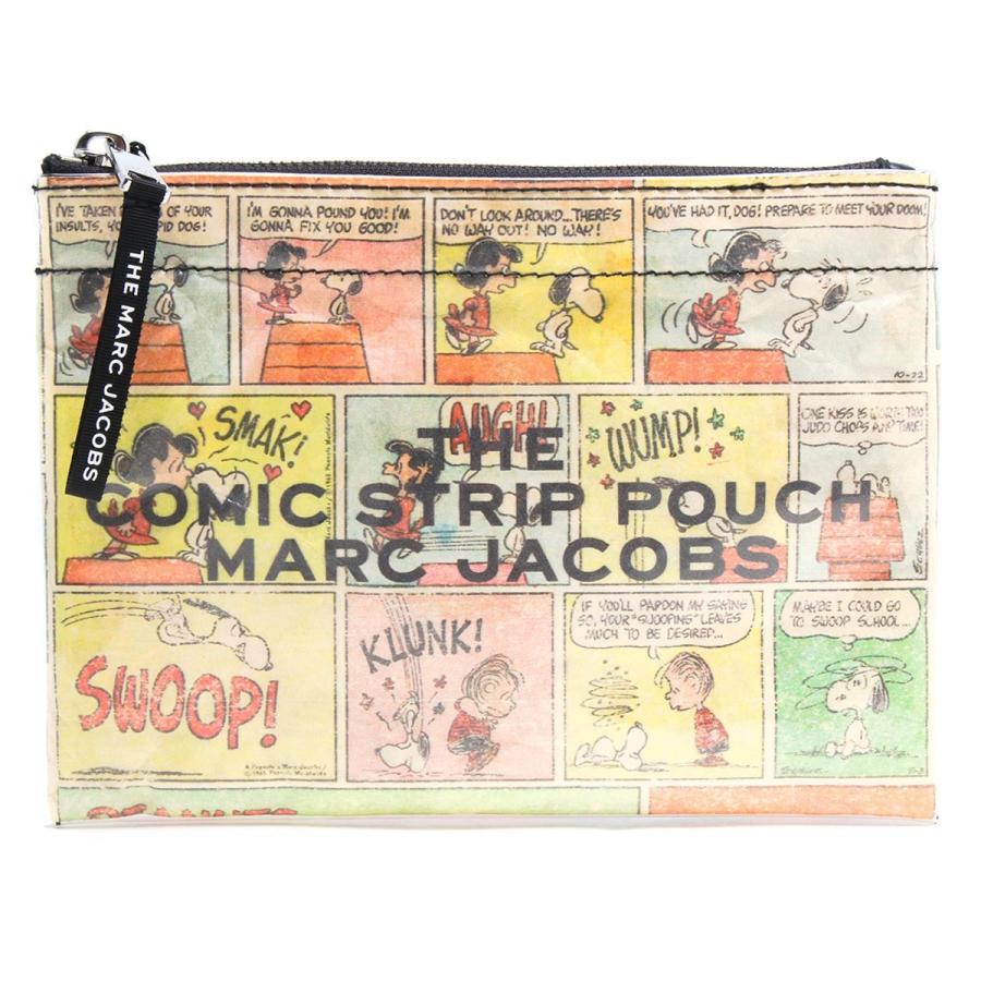 Jacobs Marc ストリップ M レディース ポーチ ポーチ ザ バッグ Lbmjm ブランドバッグ 19年秋冬新作 コミック マルチカラー ブルーク マークジェイコブス M コミック 270 スヌーピーコラボ