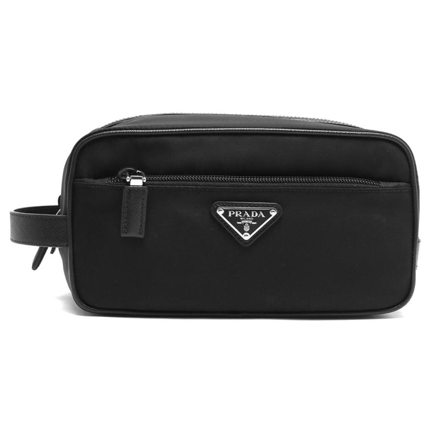 プラダ セカンドバッグ クラッチバッグ ポーチ バッグ メンズ レディース テスート サフィアーノ 三角ロゴプレート ブラック 2na819 064 F0002 Prada Lbpr2naf0002 ブランドバッグ ブルーク 通販 Yahoo ショッピング