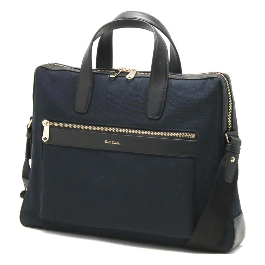 New限定品 ポールスミス ビジネスバッグ ブリーフケース ショルダーバッグ バッグ メンズ ネイビー ブラック M1a 6131 0651 47 Paul Smith 楽天1位 Cepici Gouv Ci