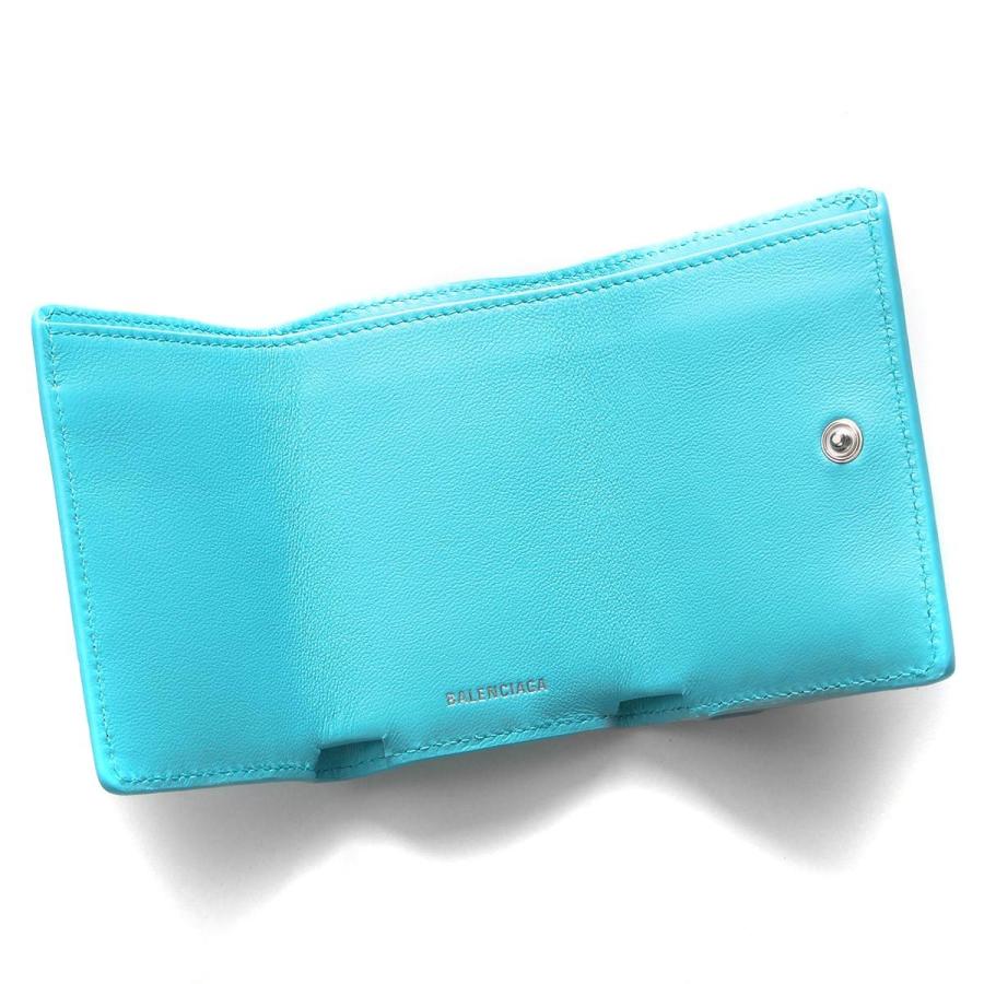 バレンシアガ 三つ折り財布 財布 レディース ペーパー ミニ クロコ型 