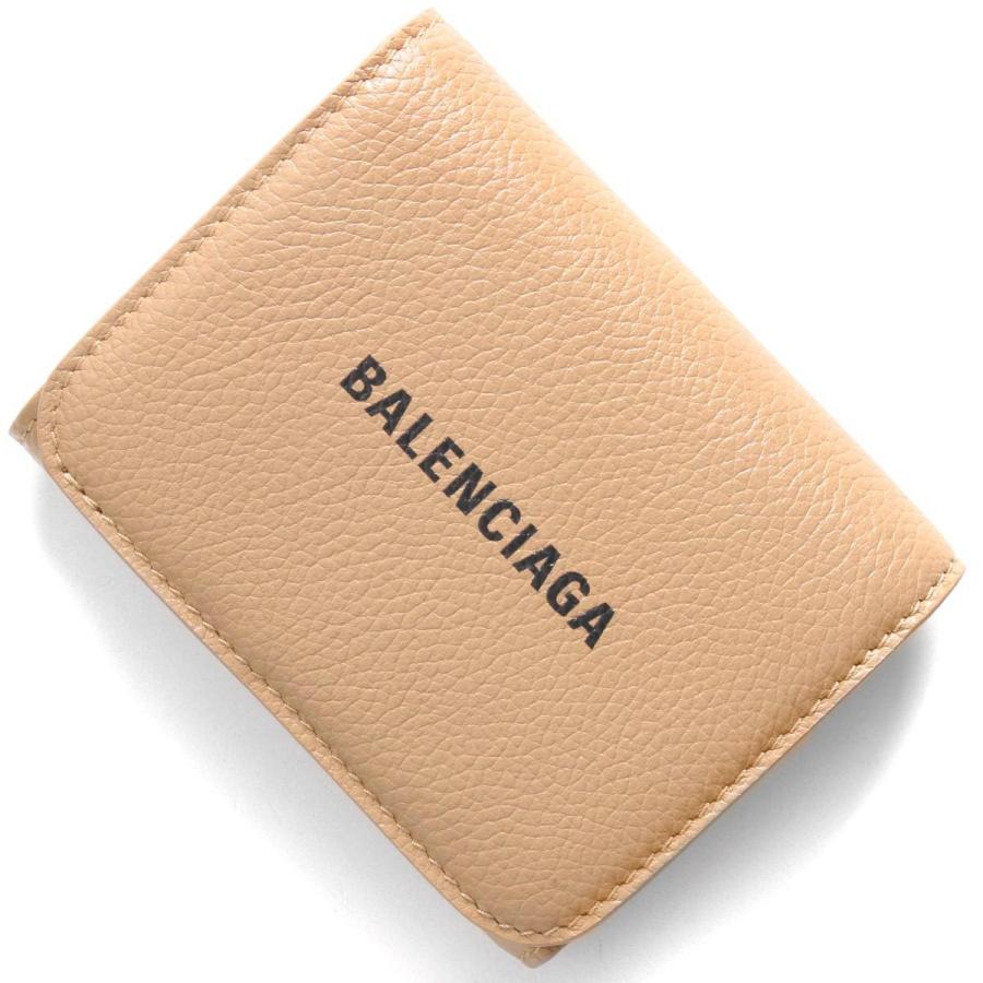 正規品 キャッシュ レディース 財布 三つ折り財布 ミニ財布 バレンシアガ ミニ財布 三つ折り財布 Balenciaga バレンシアガ ヌードベージュ ブラック Balenciaga 21年秋冬新作 9690 1izi3 財布