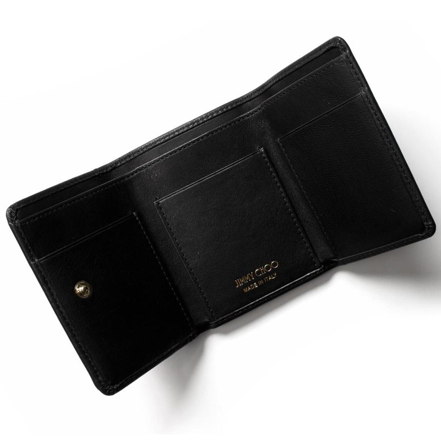 国産 ジミーチュウ 三つ折り財布 財布 レディース ネモ ブラック マルチ メタル スター スタッズ ブラック メタリックミックス Nemo Ltr 143 Black Metallic Mix 最新情報 Homeofmalones Com