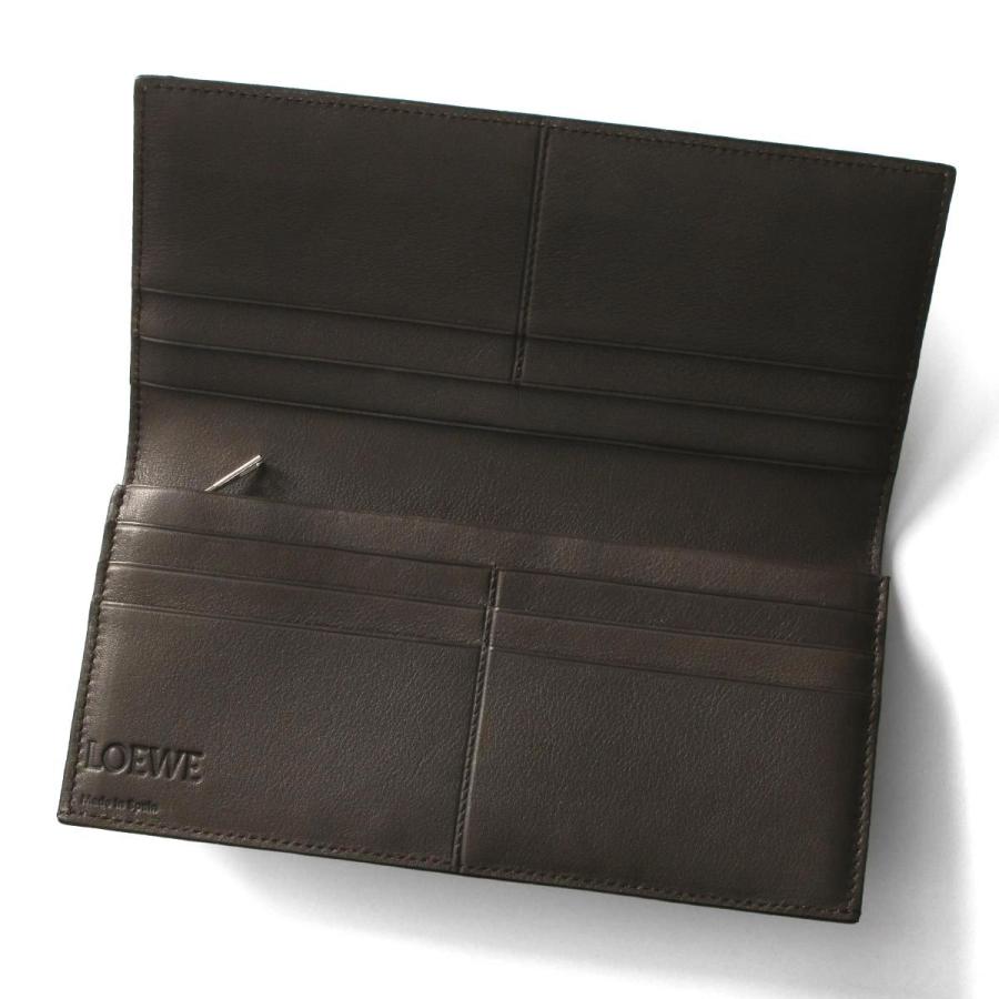 再値下げ ロエベ 長財布 財布 メンズ アナグラム ベルデカーキグリーン ピーカンブラウン 124 U02 12 4557 Loewe 残りわずか Greenzonwheelz Com
