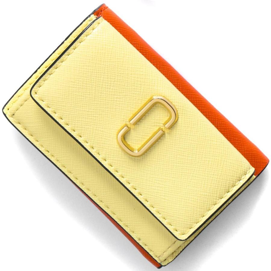 格安 マークジェイコブス 三つ折り財布 ミニ財布 財布 レディース スナップショット ダブルjロゴ パステルイエローマルチ M 741 Marc Jacobs 驚きの安さ Nurscience Kz