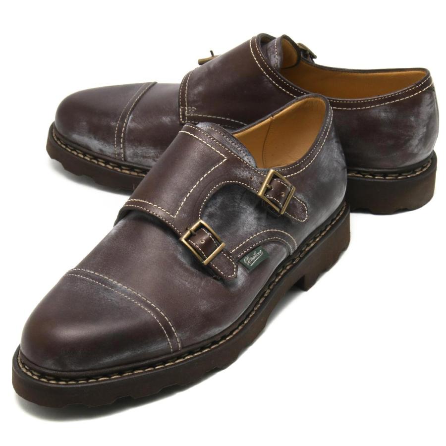 パラブーツのウィリアム8ダブルモンク パラブーツウィリアム8H(27cm相当)ダブルモンクグレインレザー