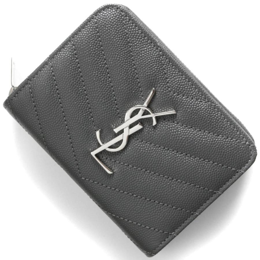 サンローランパリ イヴサンローラン 二つ折り財布 財布 レディース モノグラム Ysl ストームグレー Bow02 1112 Saint Laurent Paris Lwslbow ブランドバッグ ブルーク 通販 Yahoo ショッピング