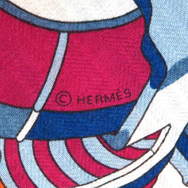 日本公式サイト エルメス HERMES スカーフ レクタングル 600 カシミヤ/シルク オレンジ×マルチカラー- 定番 人気 美品 