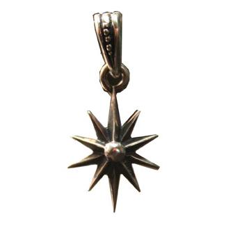 シルバーアクセサリー チャーム 星 ブラックキュービック INFINITY