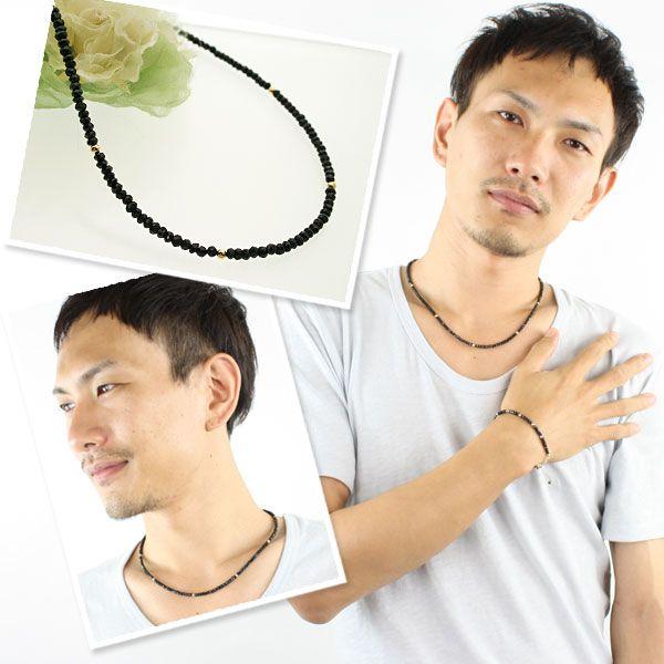 ブラックスピネルネックレス : ブルーレース ジュエリー工房 - 通販 