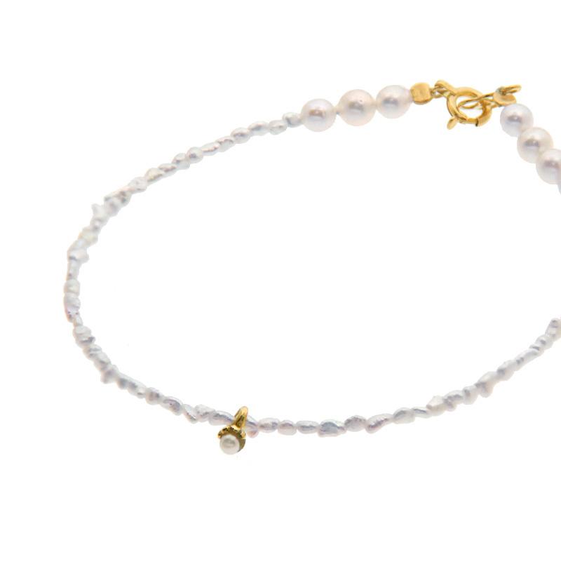 K18アコヤパール フレキシブルブレスレット MIKIMOTO ミキモト ブレスレット 18金 K18イエローゴールド