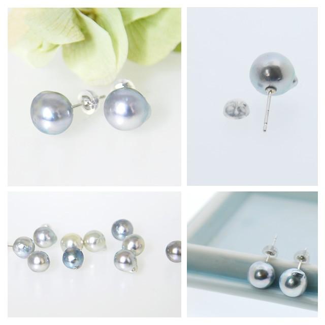 あこや真珠1粒 アコヤ真珠 ピアス 一粒 あこや真珠 パール k10