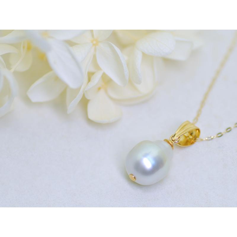 数量限定】バロックパール ネックレス トップ 白蝶真珠 数量限定】バロックパール ネックレス トップ 白蝶真珠