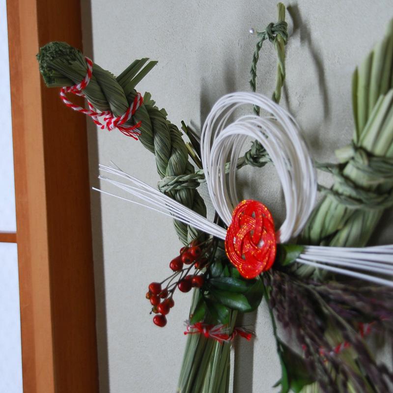 しめ飾り 正月飾り 午飾り 2026年 午年 日本製 手作り 国産稲わら 国産