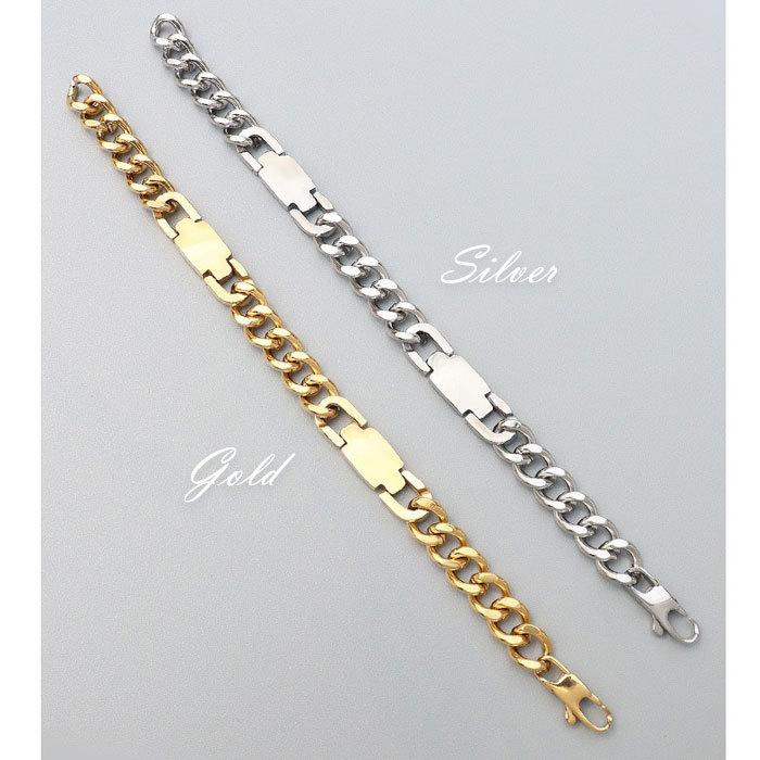 ブレスレット ステンレス ブレス チェーン 大人可愛い ジュエリー アクセサリー レディース 女性 サージカルステンレス 316 金属アレルギー対応 | BLUE LEAF | 08