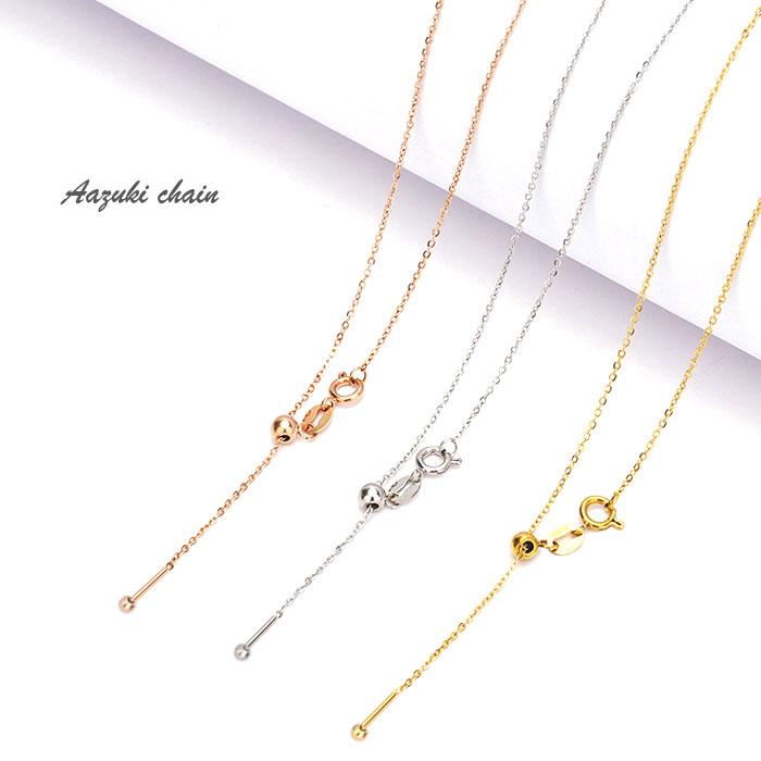 スライドチェーン 選べる15種類 ステンレスチェーン ステンレス ネックレス 金属アレルギー ハンドメイド 素材 ニッケルフリー | BLUE LEAF | 02