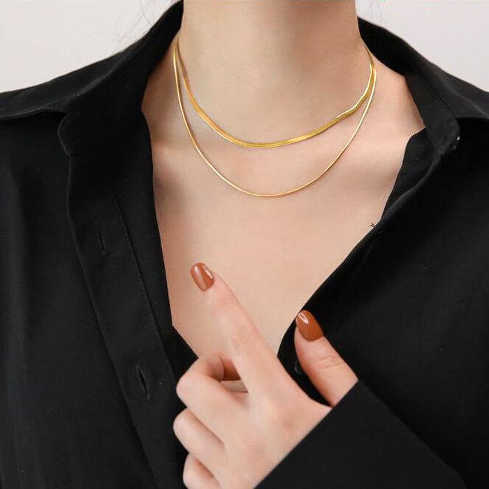 スネークチェーン 1mm 40cm 45cm ステンレス ネックレス ステンレスチェーン アジャスター 低アレルギー 男女兼用 ハンドメイド 素材 | BLUE LEAF | 05