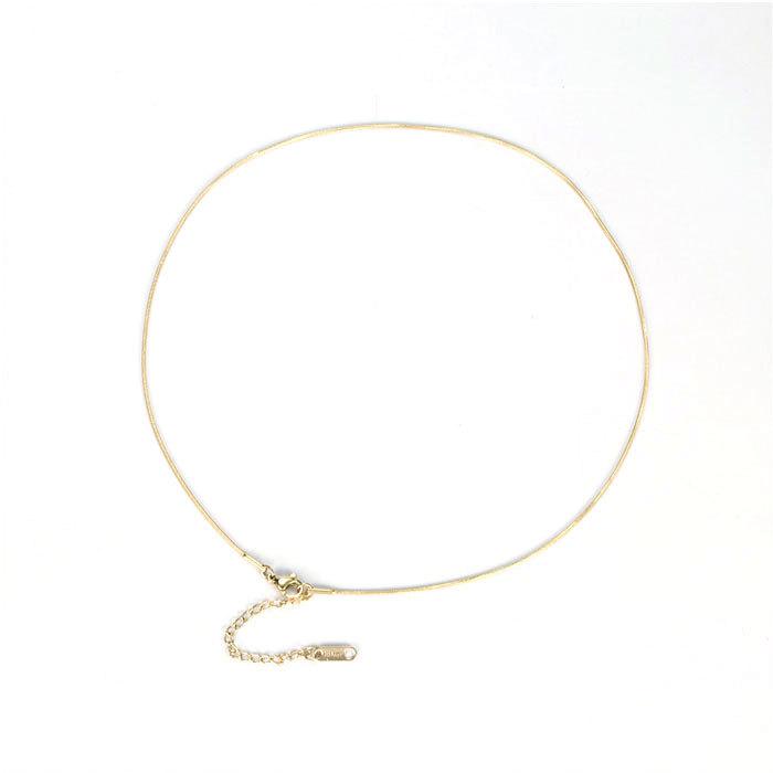 スネークチェーン 1mm 40cm 45cm ステンレス ネックレス ステンレスチェーン アジャスター 低アレルギー 男女兼用 ハンドメイド 素材 | BLUE LEAF | 09