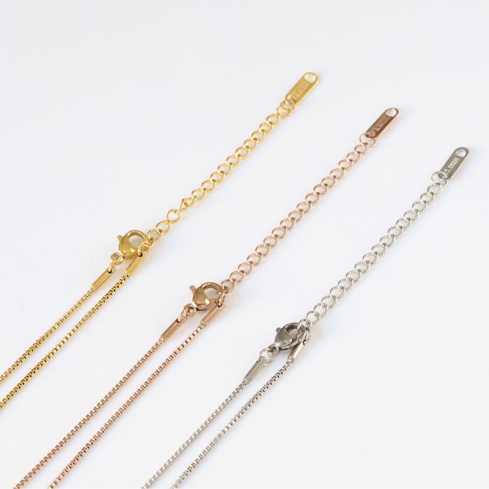 ベネチアチェーン 1mm 40~60cm ステンレス ネックレス チェーン ステンレスチェーン アジャスター 低アレルギー 男女兼用 ハンドメイド 素材 | BLUE LEAF | 14