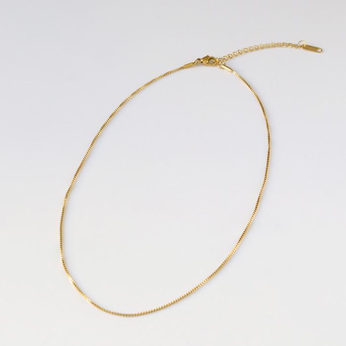 ベネチアチェーン 1mm 40~60cm ステンレス ネックレス チェーン ステンレスチェーン アジャスター 低アレルギー 男女兼用 ハンドメイド 素材 | BLUE LEAF | 09