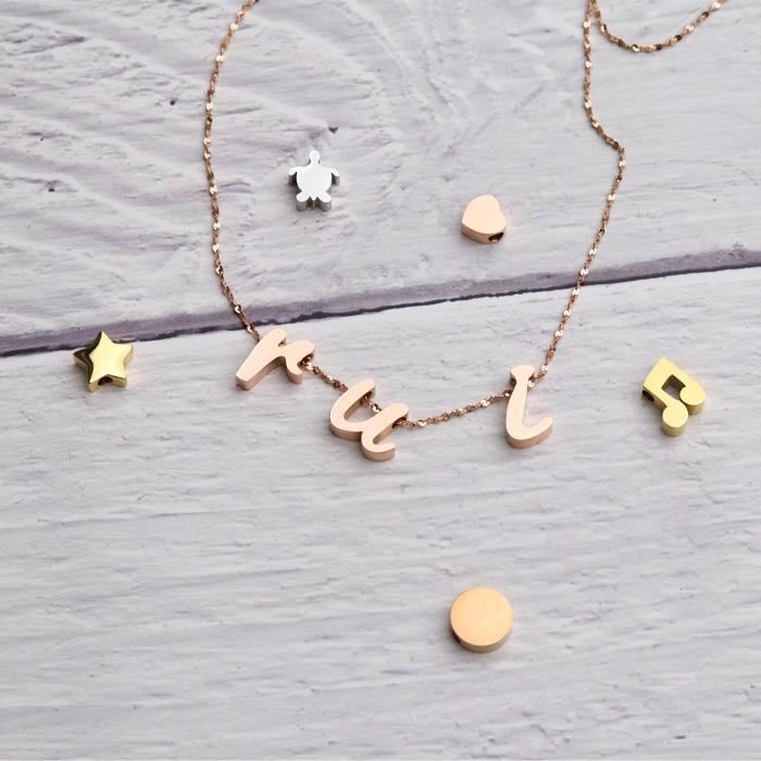 チャーム u〜z イニシャル アルファベット ワンポイント キーホルダー パーツ アクセサリー ジュエリー 人気 流行 トレンド おしゃれ k18コーティング | BLUE LEAF | 04