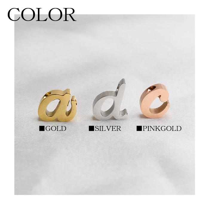 チャーム u〜z イニシャル アルファベット ワンポイント キーホルダー パーツ アクセサリー ジュエリー 人気 流行 トレンド おしゃれ k18コーティング | BLUE LEAF | 05