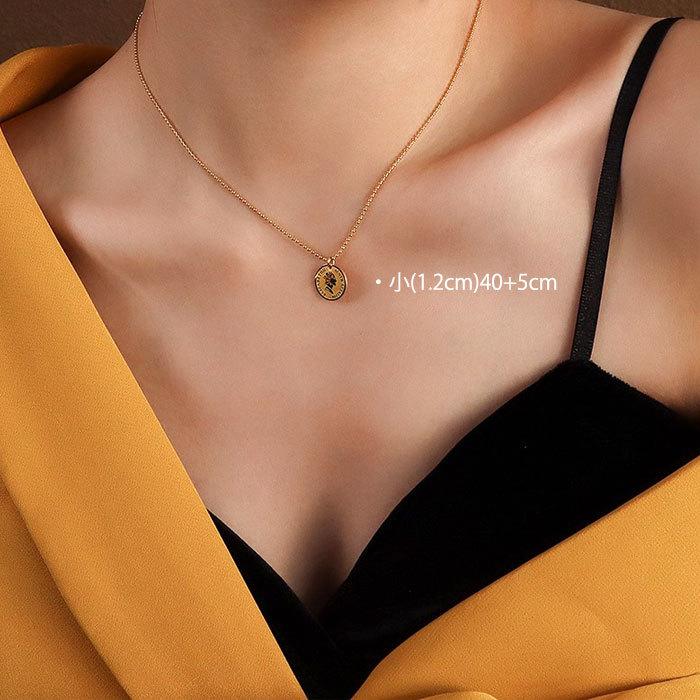 ステンレス コインネックレス ボールチェーン エリザベス elizabeth