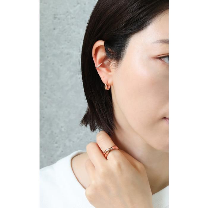 BLUE LEAF（ブルーリーフ） ムーンピアス 月型甲丸ピアス ピアス