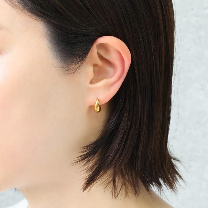 BLUE LEAF（ブルーリーフ） ムーンピアス 月型甲丸ピアス ピアス