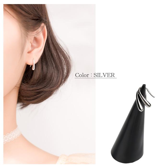 BLUE LEAF ピアス フックピアス しずく 雫 ティアドロップ k18 BLUE LEAF ピアス フックピアス しずく 雫 ティアドロップ k18