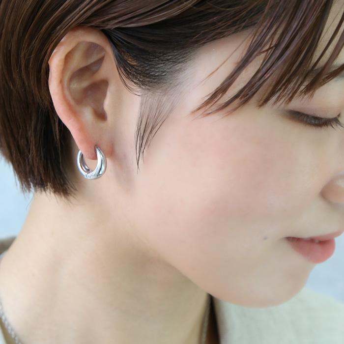 BLUE LEAF（ブルーリーフ） ピアス フープピアス 中折れ キャッチレス 