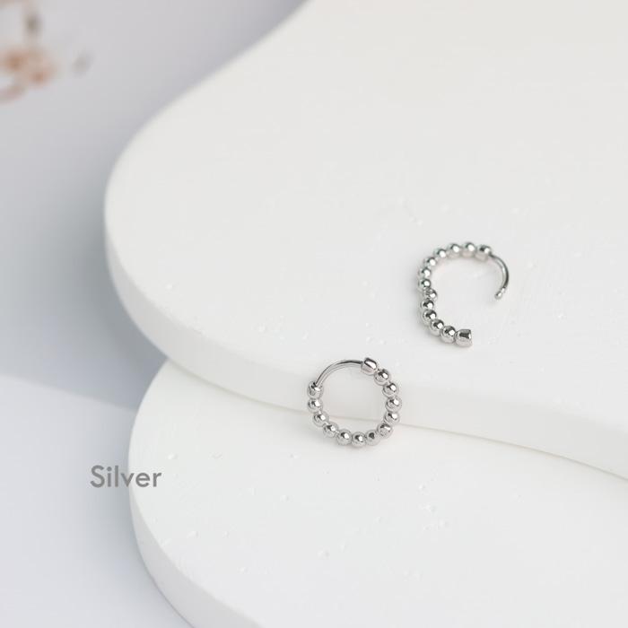 BLUE LEAF（ブルーリーフ） ピアス ボール フープピアス 中折れ 小ぶり