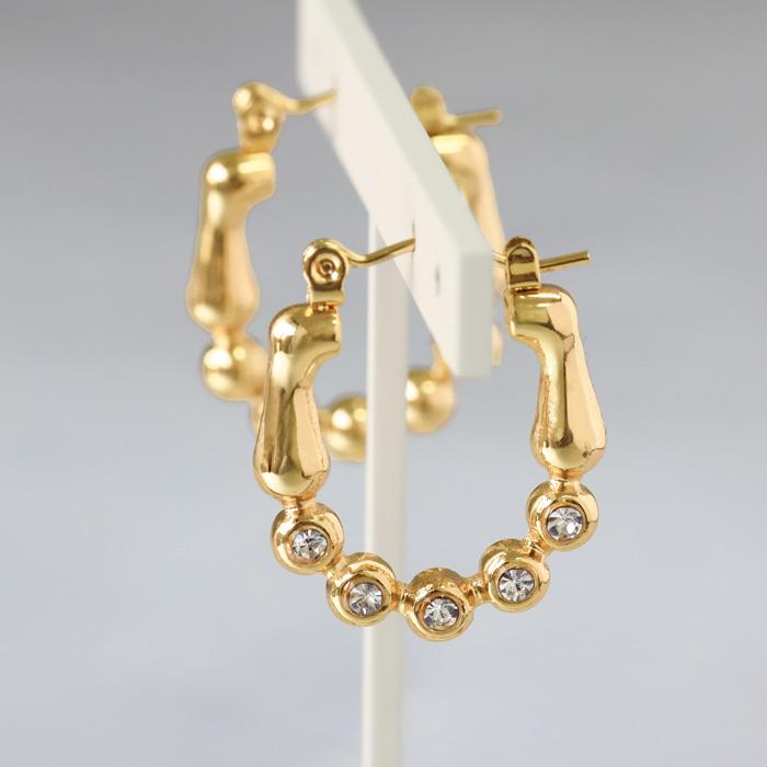BLUE LEAF（ブルーリーフ） ピアス フープ キュービックジルコニア CZ