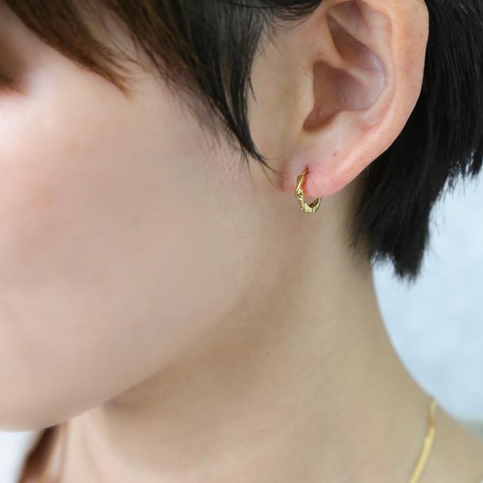 BLUE LEAF（ブルーリーフ） ピアス フープピアス ねじり ツイスト mini