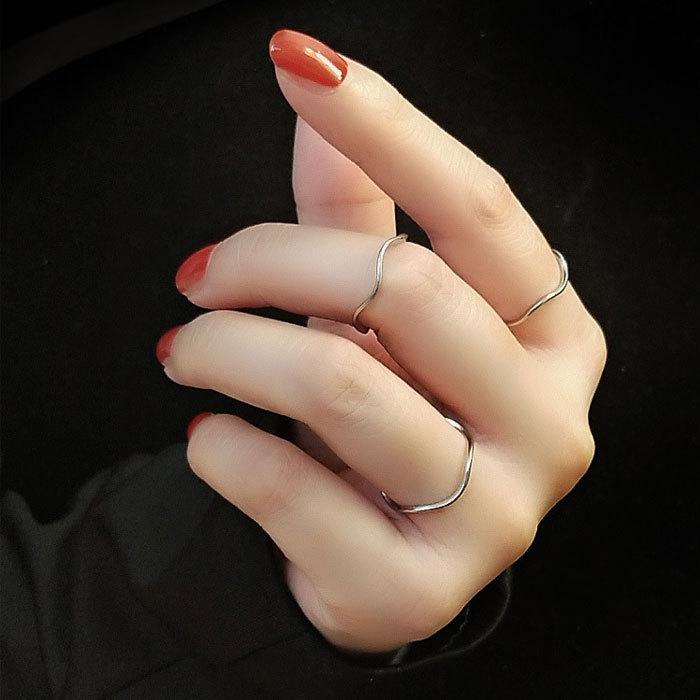 リング 指輪 0.8mm 波型 ステンレスリング ペアリング ジュエリー 男女兼用 アクセサリー サージカルステンレス 316 金属アレルギー対応 | BLUE LEAF | 11