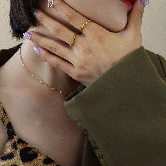 リング 指輪 2.5mm ステンレスリング ペアリング ジュエリー 男女兼用 アクセサリー サージカルステンレス 316 金属アレルギー対応 | BLUE LEAF | 03