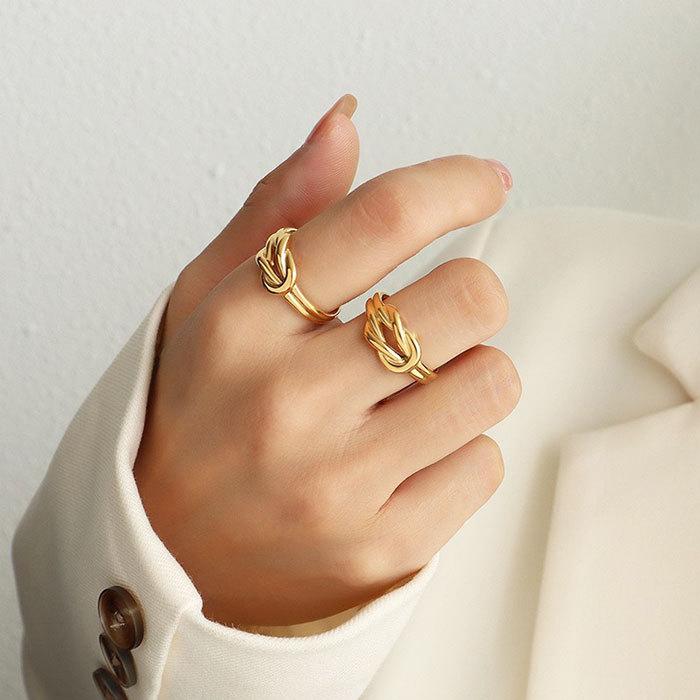 リング 指輪 お結び 結び 13号から ステンレスリング フリーサイズ ジュエリー アクセサリー サージカルステンレス 316 金属アレルギー対応 | BLUE LEAF | 03