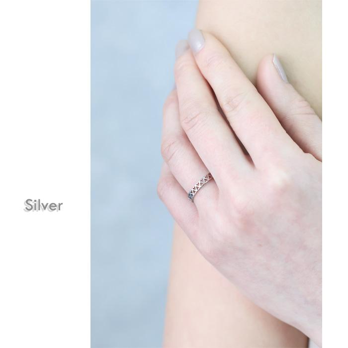 リング 指輪 3mm ハート型 ステンレスリング ペアリング ジュエリー アクセサリー サージカルステンレス 316 金属アレルギー対応 | BLUE LEAF | 08