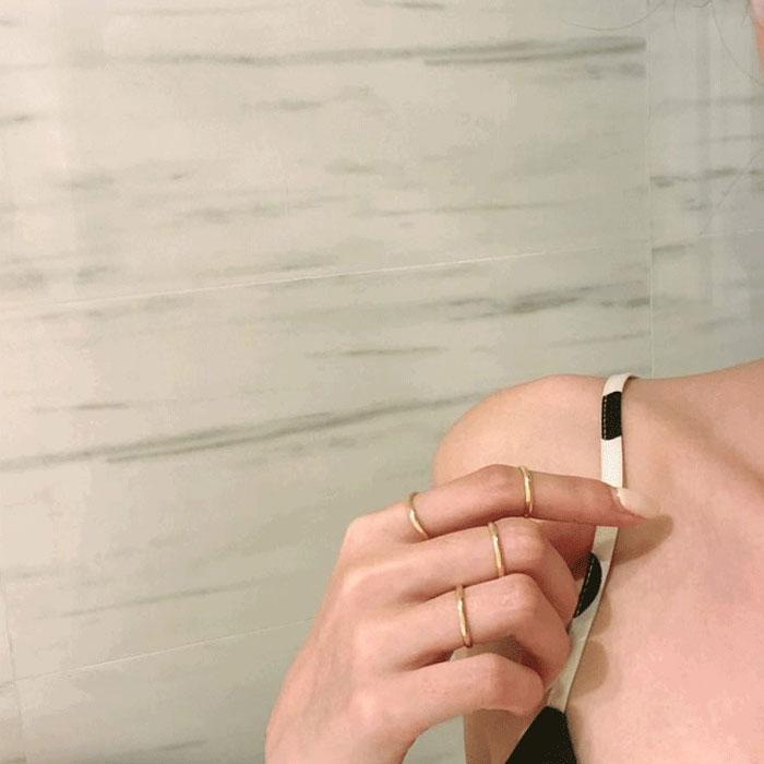 リング 指輪 2mm マリッジリング ステンレスリング ペアリング 大人可愛い シンプル 金属アレルギー ジュエリー 男女兼用 | BLUE LEAF | 04