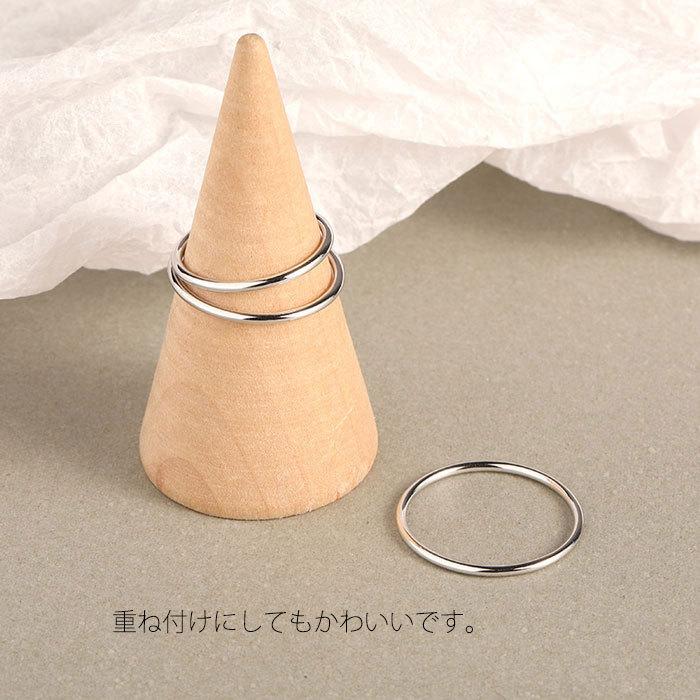 リング 指輪 1.4mm 極細 華奢リング ステンレスリング 安心素材 大人可愛い ジュエリー 金属アレルギー ピンキーリング ファランジリング | BLUE LEAF | 10