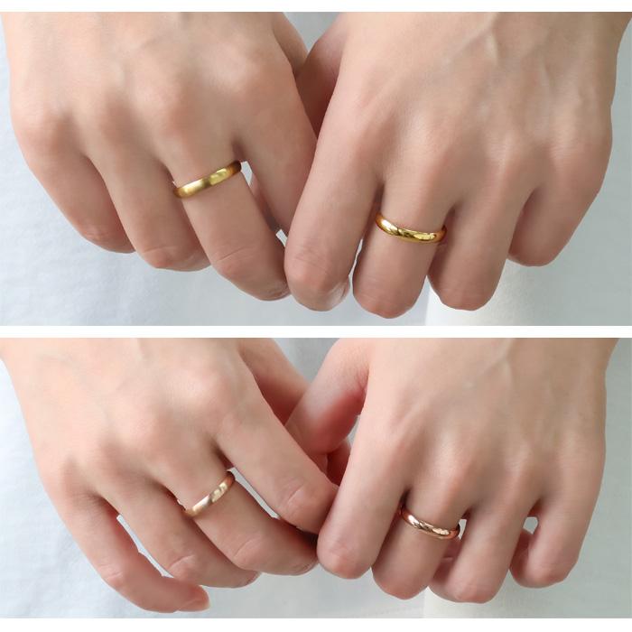 リング 指輪 3mm マリッジリング 甲丸 内甲丸 ステンレスリング 安心素材 金属アレルギー ピンキーリング アクセサリー ファランジリング | BLUE LEAF | 11