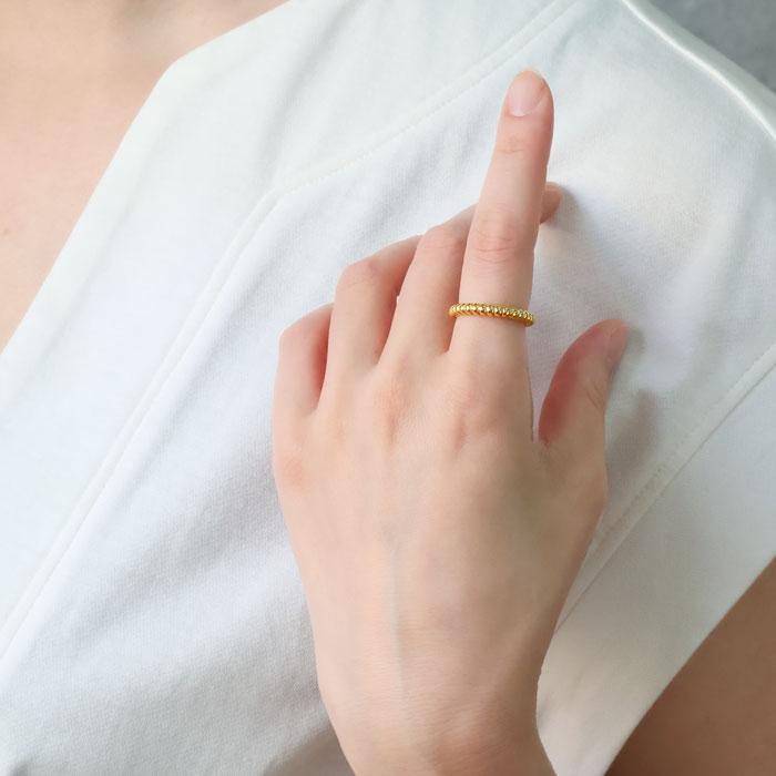 リング 指輪 3mm ボール カット ボール指輪 ボールリング サージカルステンレス ステンレス 重ねづけ 細め k18コーティング 316L | BLUE LEAF | 03