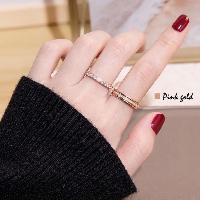 リング 指輪 4mm 中央砂目加工 マリッジリング ステンレスリング ペアリング 大人可愛い シンプル 金属アレルギー ジュエリー 男女兼用 | BLUE LEAF | 10