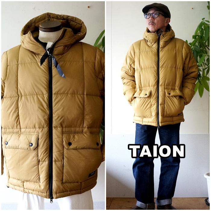 【新品未使用】TAION UNISEX パッカブル ボリューム ダウンパーカー UNISEX】マウンテン パッカブル ボリューム ダウンパーカー / ブラック