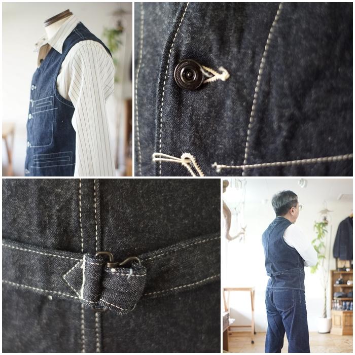 SUGAR CANE SUGARCANE シュガーケーン デニムワークベスト ベスト