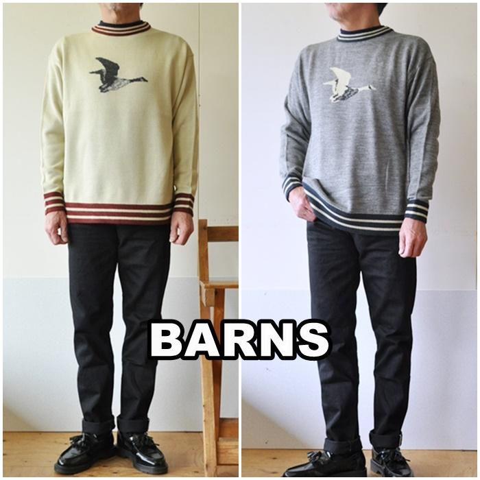 BARNS OUTFITTERS バーンズアウトフィッターズ クルーニット セーター  