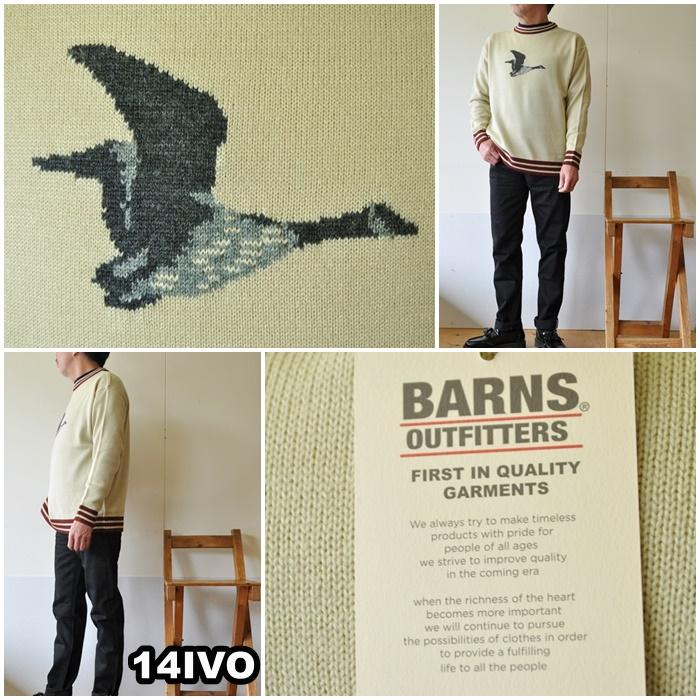 BARNS OUTFITTERS バーンズアウトフィッターズ クルーニット セーター  